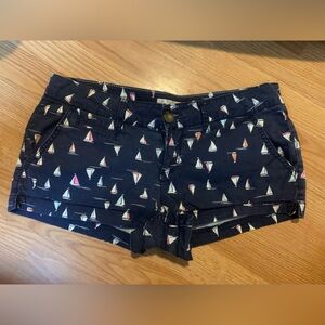 SO Sailboat Junior Women's Short Shorts Navy Blue Size 9 Tag